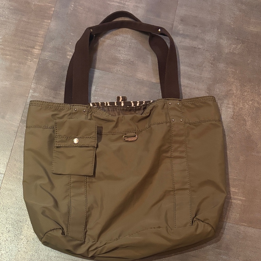 Franco Sarto Khaki Shoulder Bag